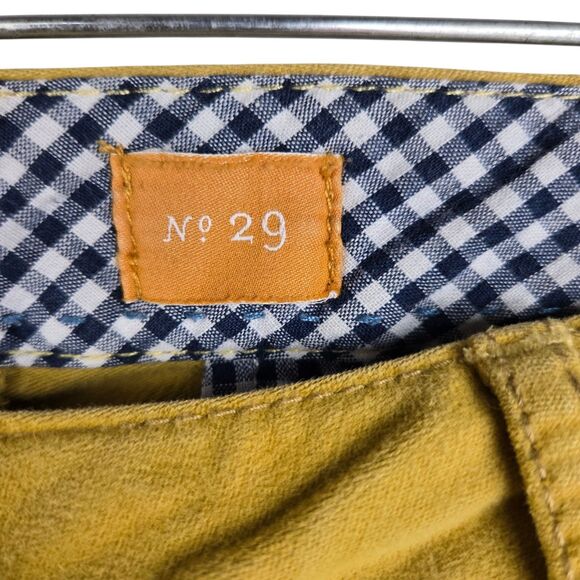 Pilcro and the Letterpress Mustard Yellow Pants 29 Chino Straight Sueded Cotton - Picture 4 of 6